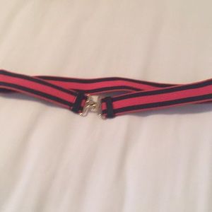 Navy And Red elastic belt